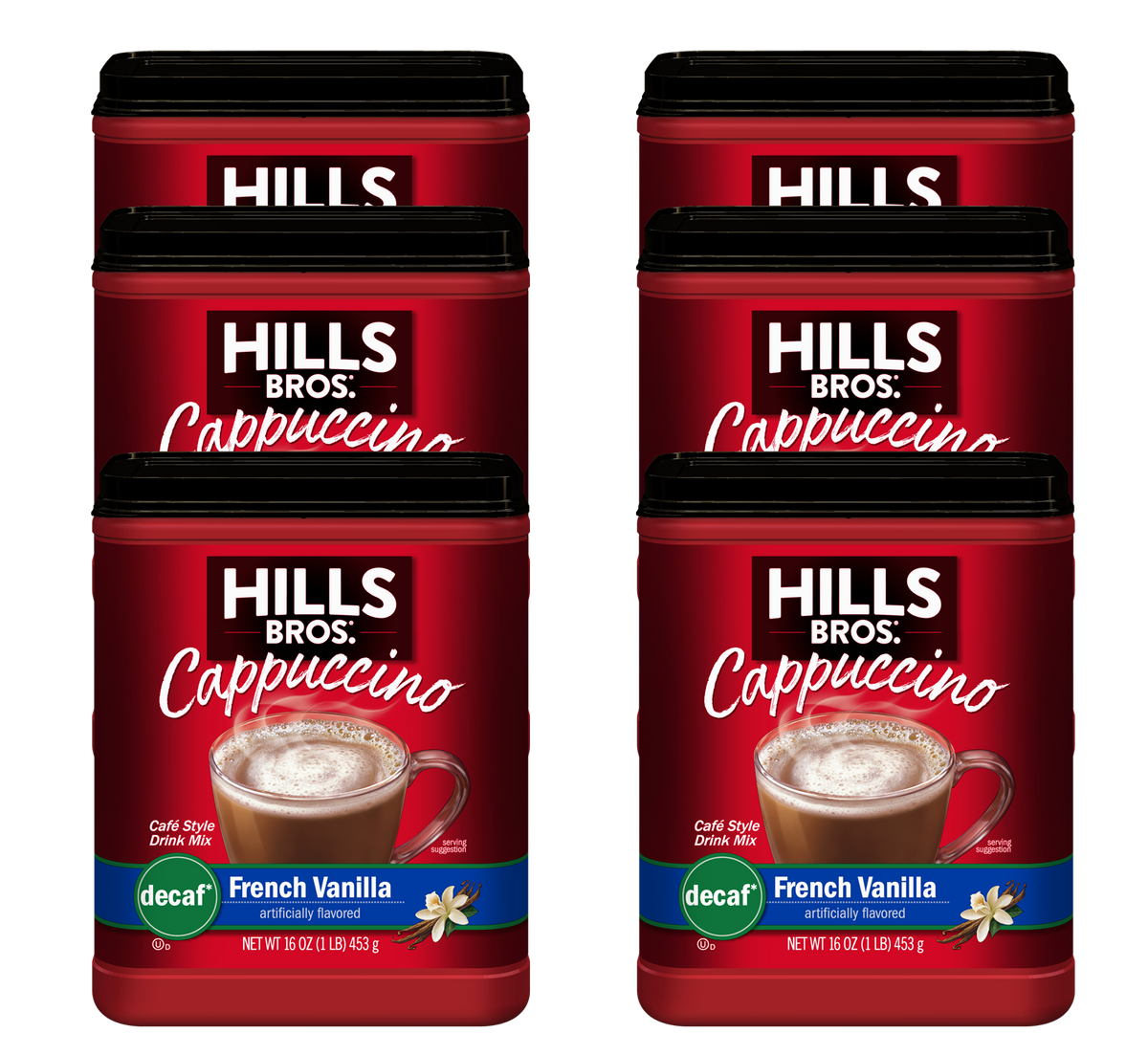 Hills Bros.® Instant Cappuccino Mix - Decaf French Vanilla