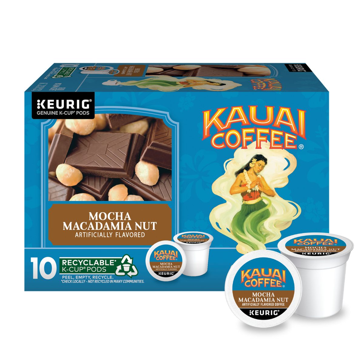 NEW-Kauai Coffee® K-Cup® Pods - Mocha Macadamia Nut Flavor