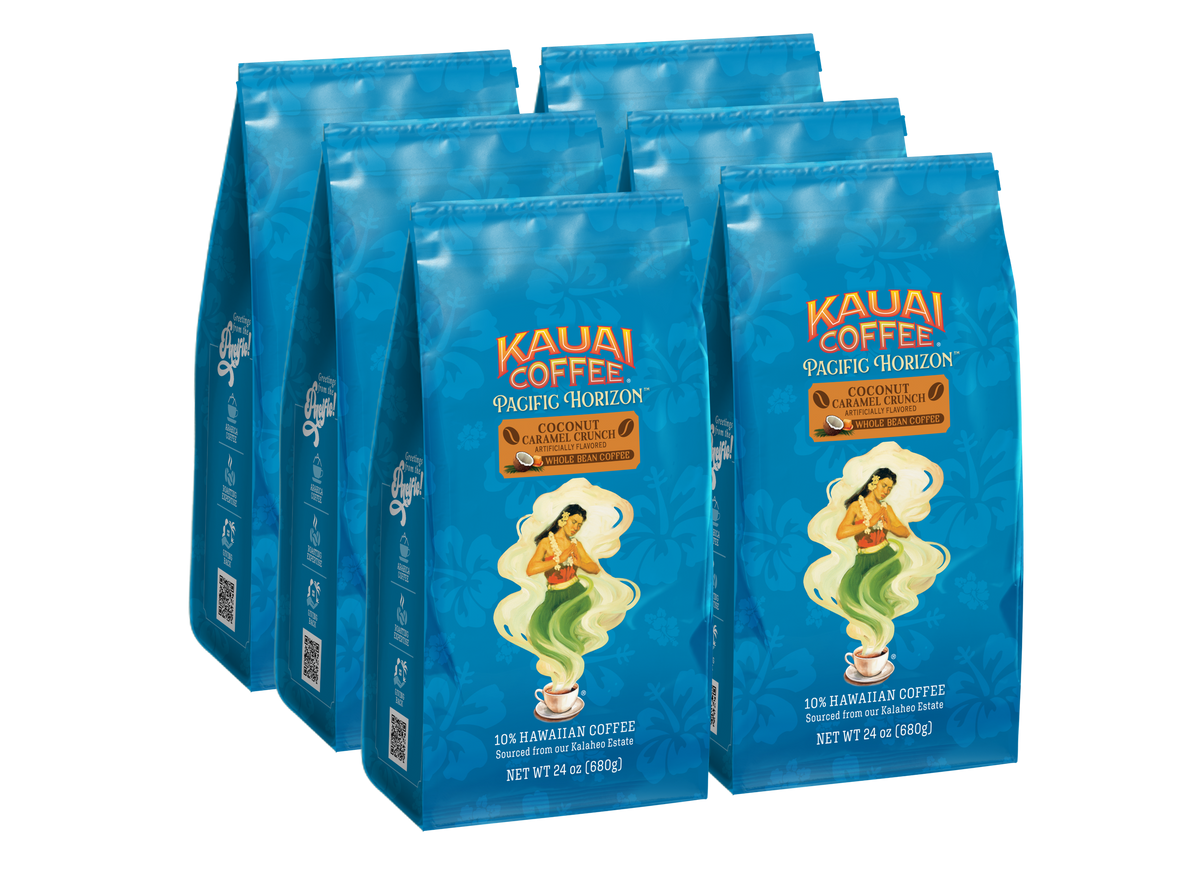 Kauai Coffee® Pacific Horizon - Coconut Caramel Crunch Flavor