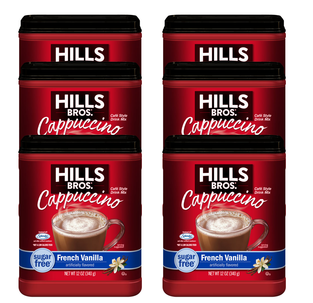 Hills Bros.® Instant Cappuccino Mix - Sugar-Free French Vanilla