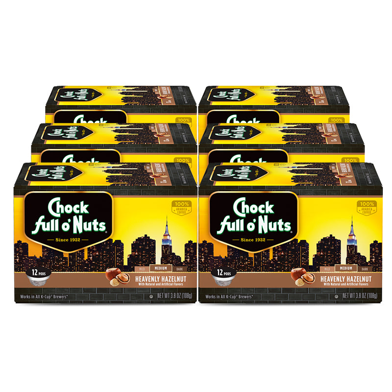 Chock full o’Nuts® SingleServe Coffee Pods Heavenly Hazelnut Medi