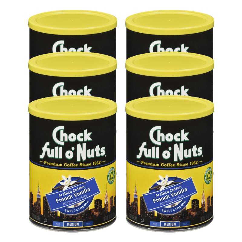 Chock full o'Nuts® Coffee - French Vanilla - Medium Roast - Ground