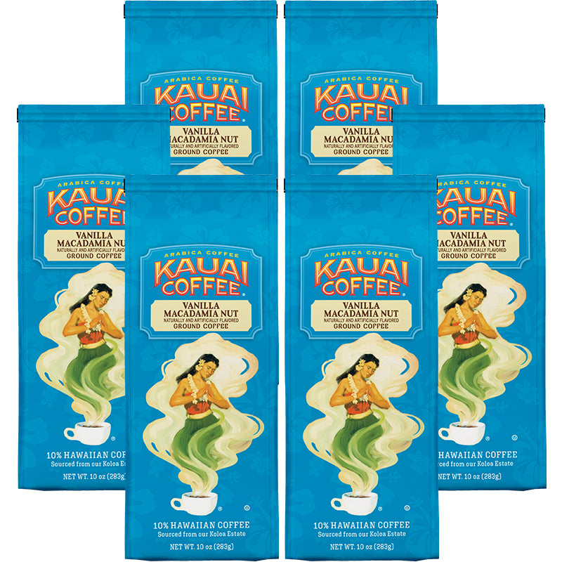 Kauai Coffee® Vanilla Macadamia Nut Flavor Ground Premium Arabic