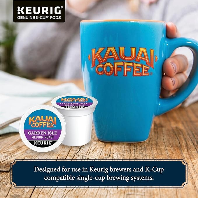 NEW-Kauai Coffee® Keurig® K-Cup® Pods - Garden Isle - Medium