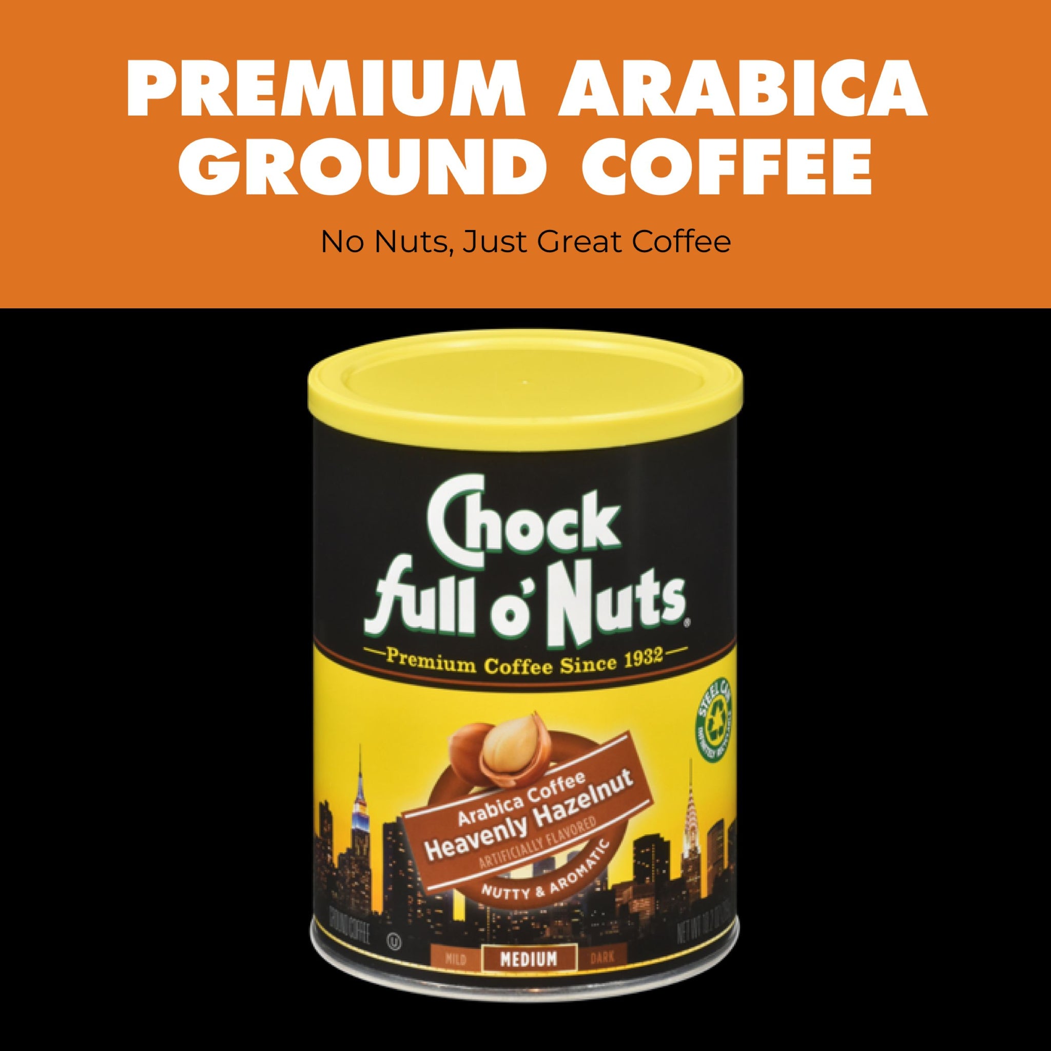 Chock full o'Nuts® Coffee - Heavenly Hazelnut - Medium Roast