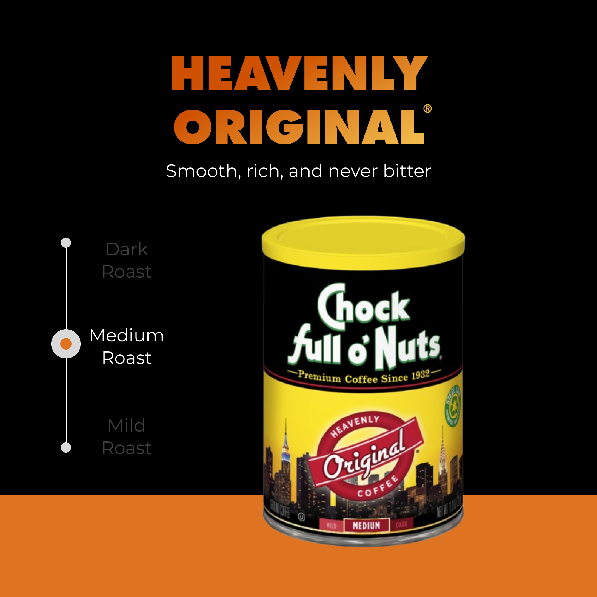 Chock full o'Nuts® Coffee Heavenly Original - Medium Roast