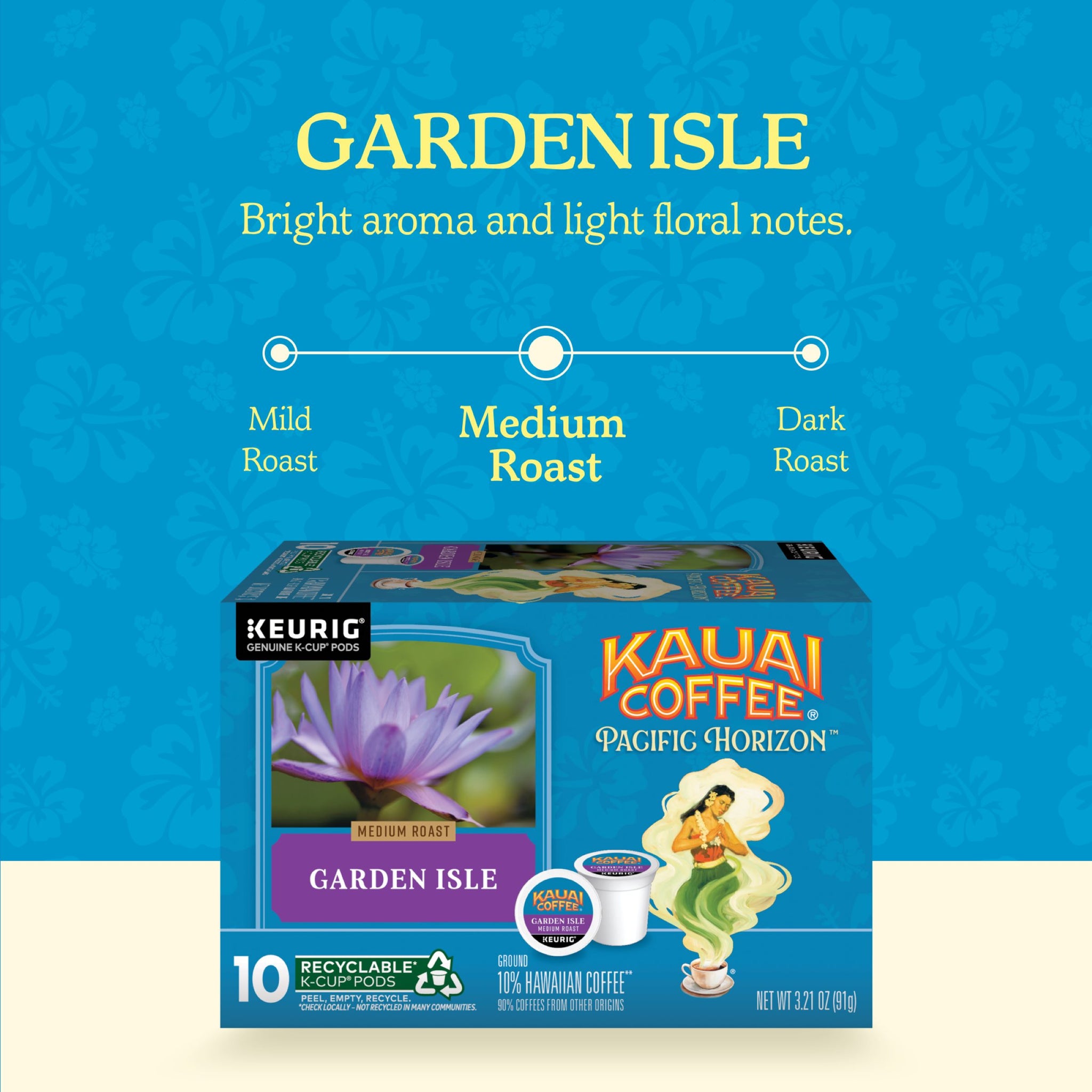 NEW-Kauai Coffee® K-Cup® Pods - Garden Isle - Medium Roast