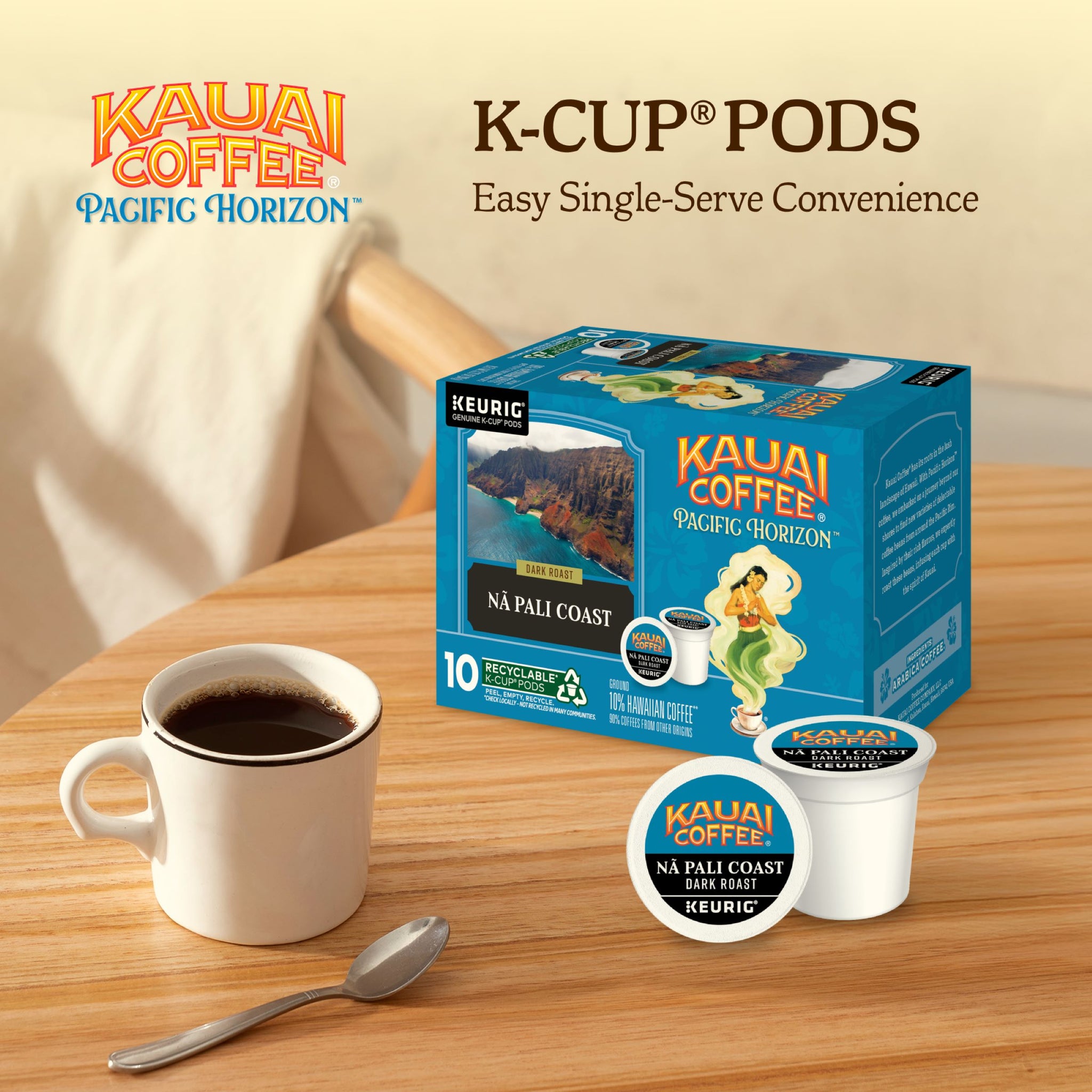 NEW-Kauai Coffee® Pacific Horizon K-Cup® Pods - Nā Pali Coast