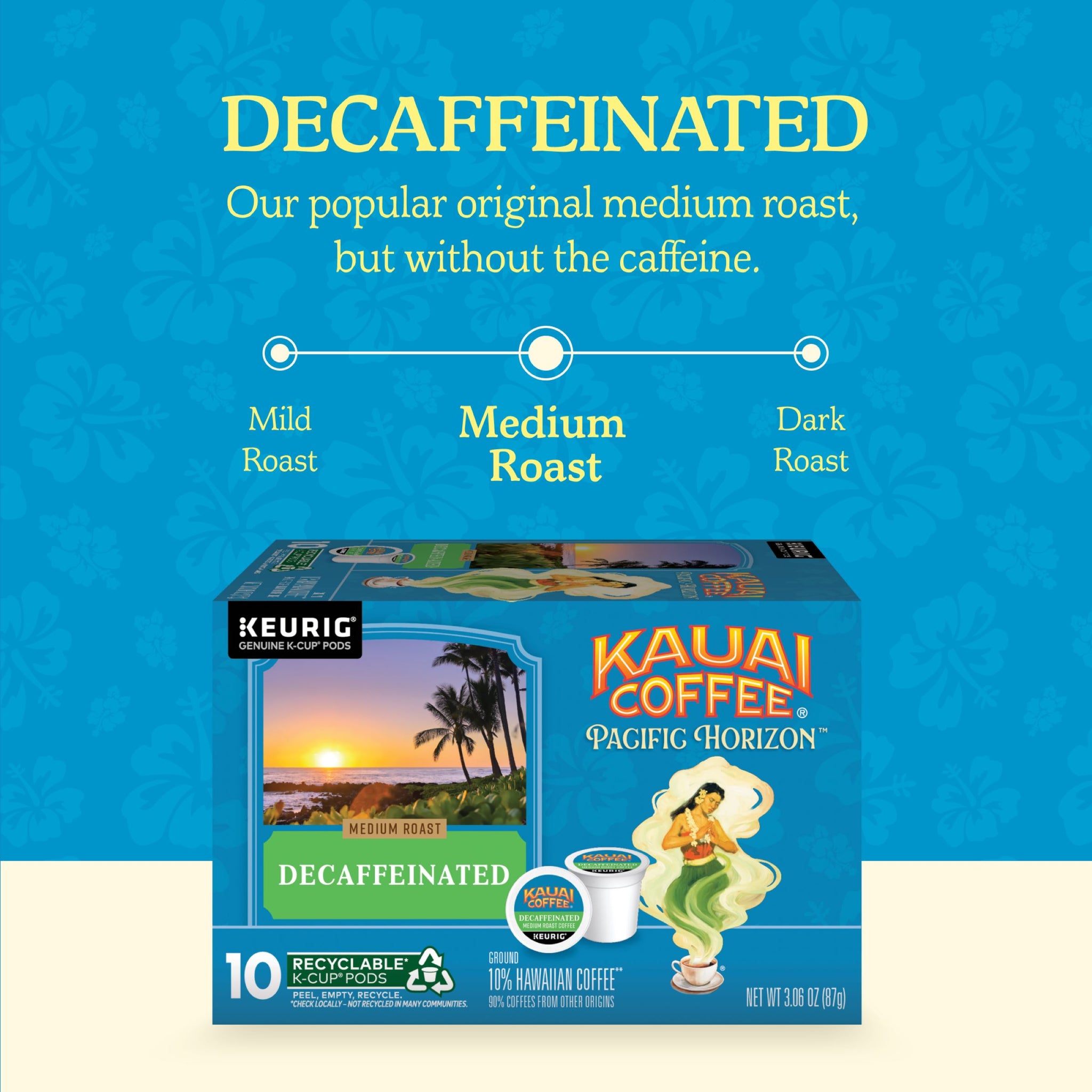 NEW-Kauai Coffee® K-Cup® Pods - Decaf - Medium Roast – Premium