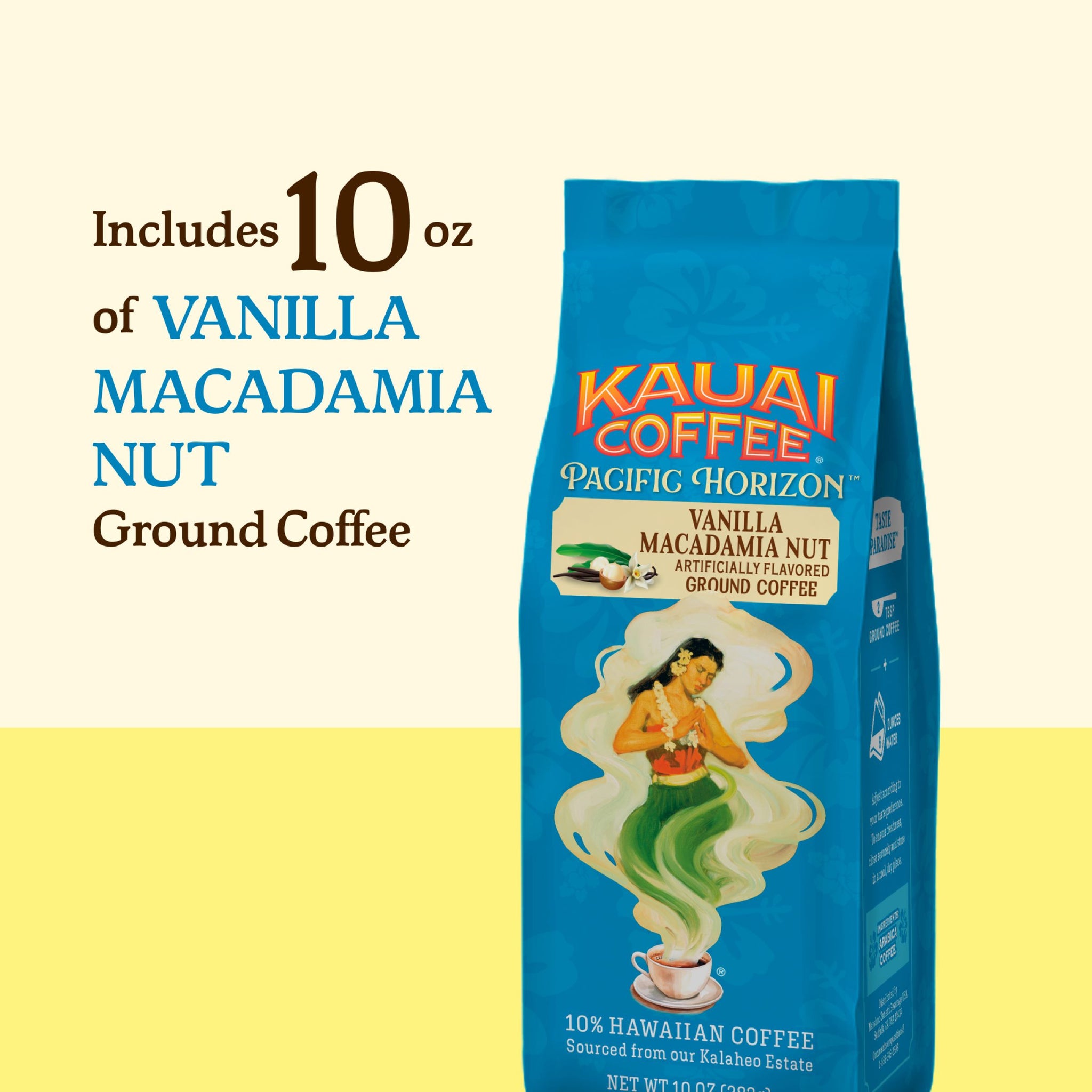 Kauai Coffee® Pacific Horizon - Vanilla Macadamia Nut Flavor
