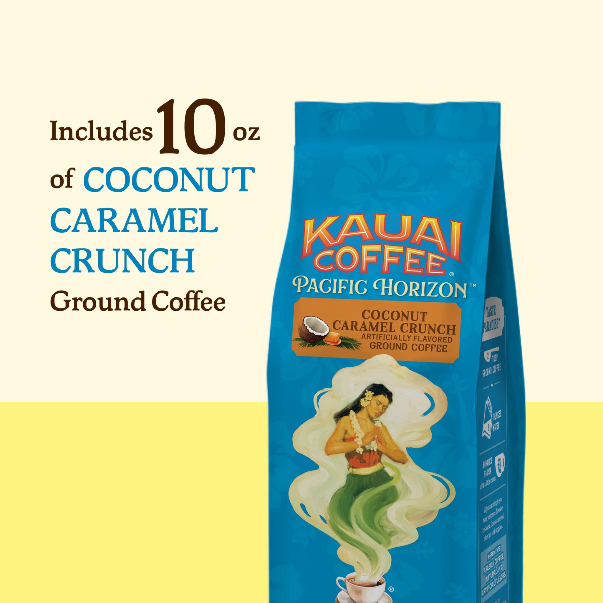 Kauai Coffee® Pacific Horizon - Coconut Caramel Crunch Flavor