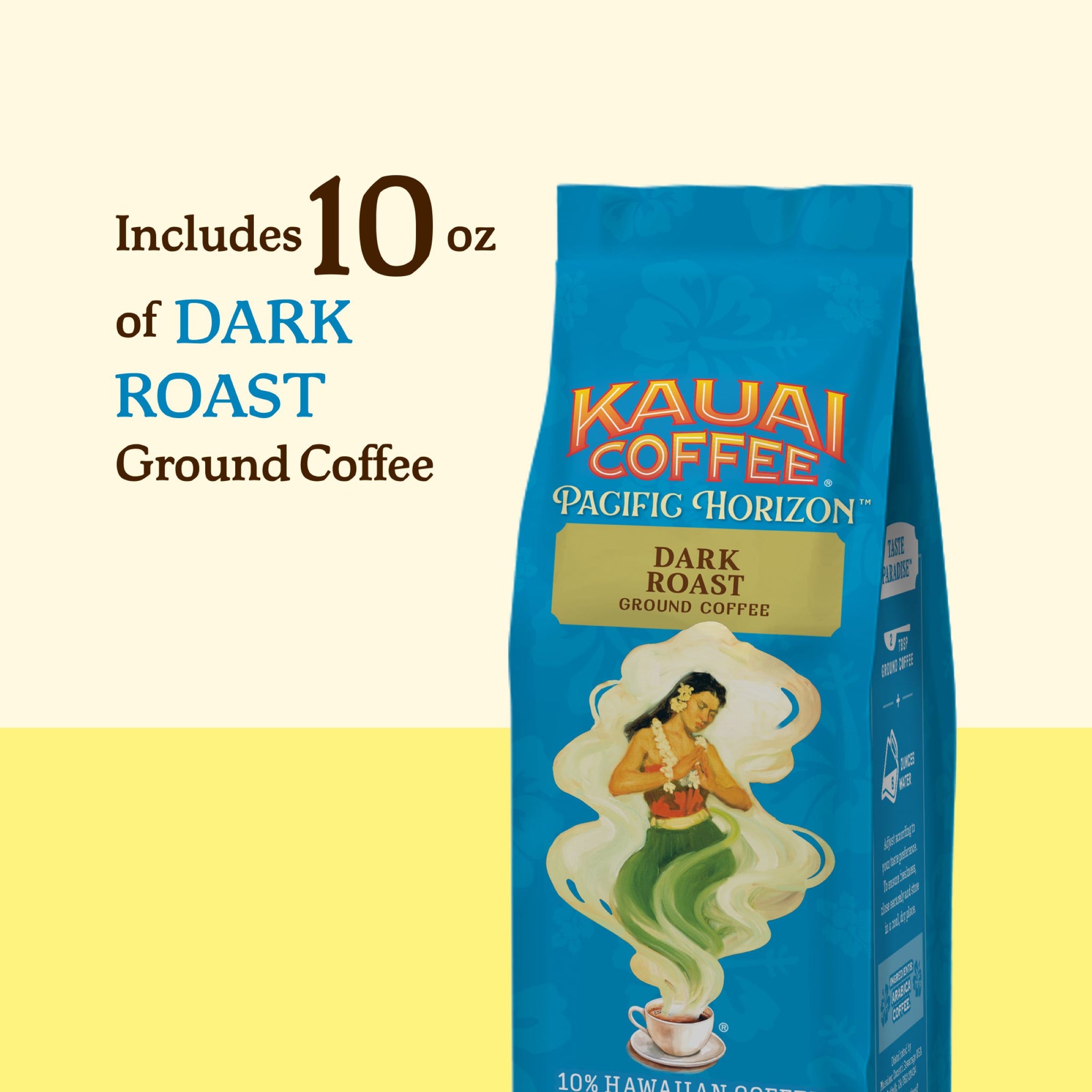 Kauai Coffee® Pacific Horizon - Koloa Estate - Dark Roast - Ground
