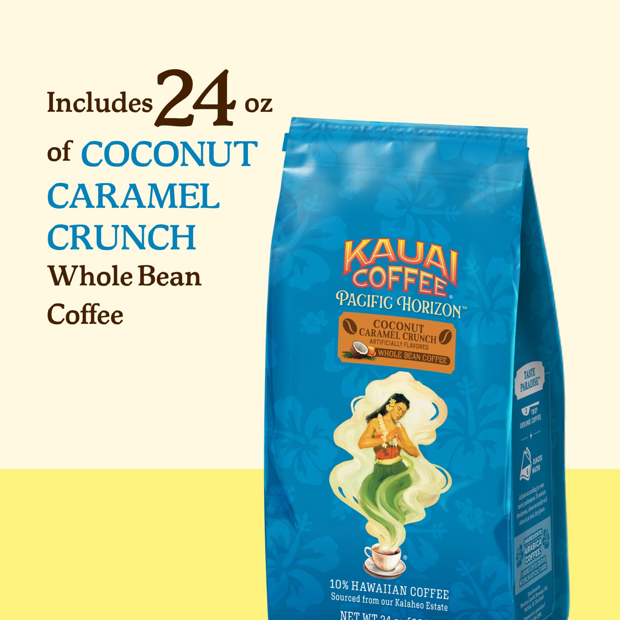 Kauai Coffee® Pacific Horizon - Coconut Caramel Crunch Flavor