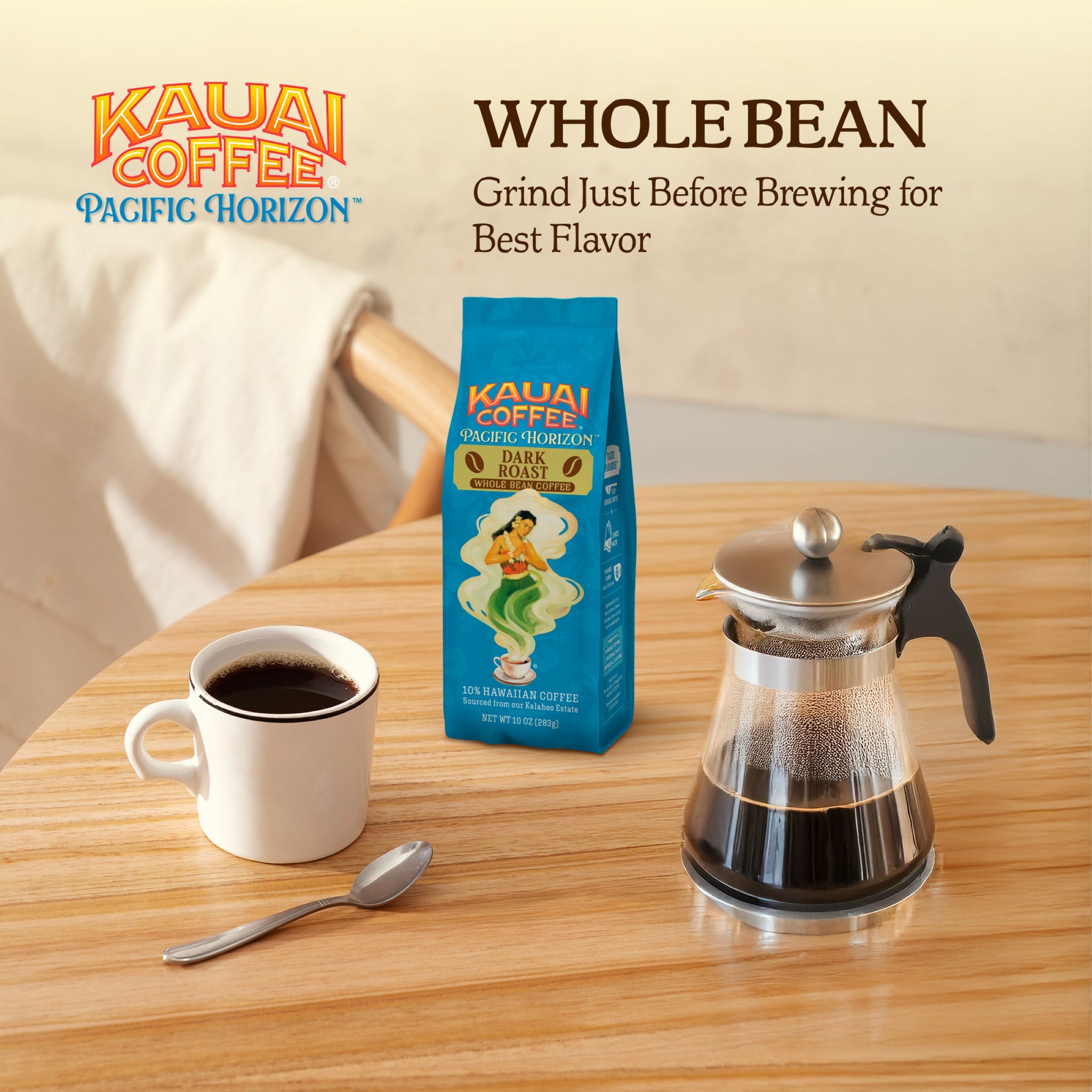 Kauai Coffee® Pacific Horizon - Koloa Estate - Dark Roast - Whole