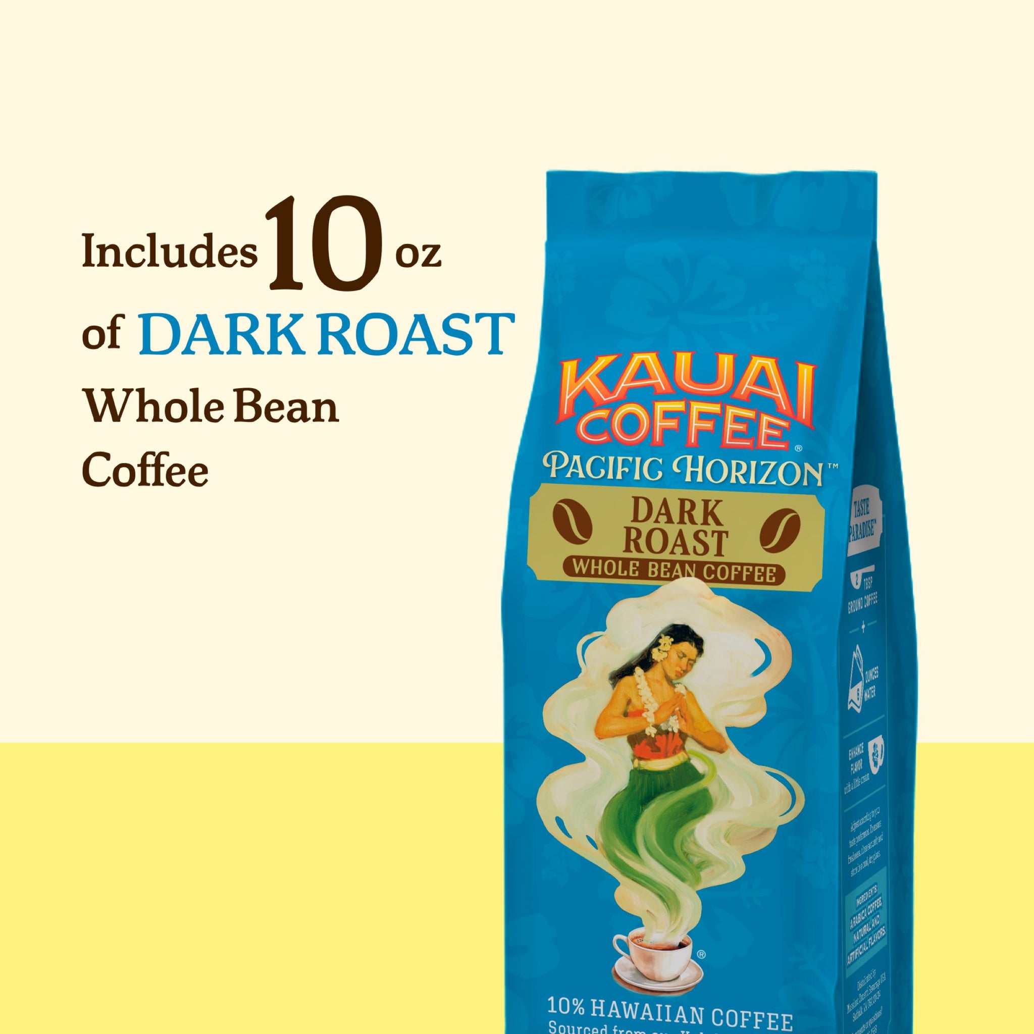Kauai Coffee® Pacific Horizon - Koloa Estate - Dark Roast - Whole