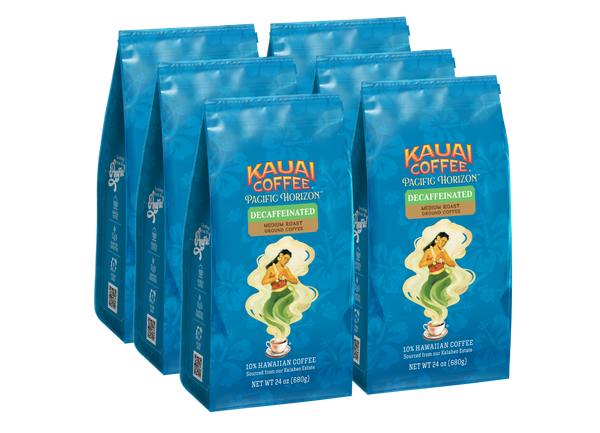 Kauai Coffee® Pacific Horizon- Decaf - Medium Roast - Ground Kauai Coffee® Pacific Horizon- Decaf - Medium Roast - Ground