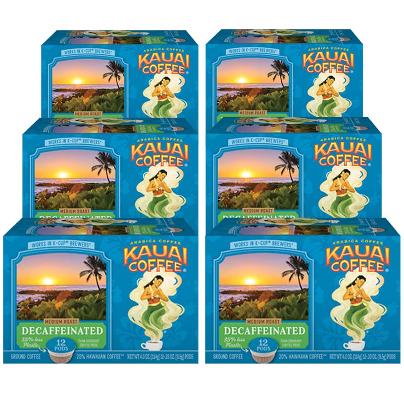 Kauai Coffee® Single-Serve Pods - Decaf - Medium Roast – Premium Arabica